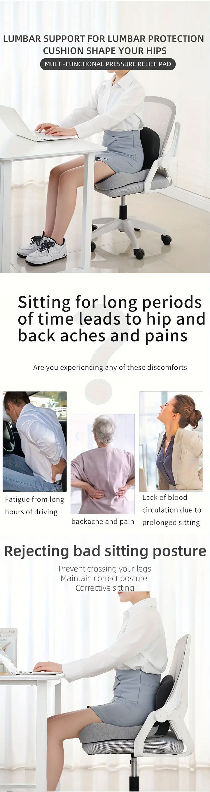 LumbarLux™ Memory Foam Pillow