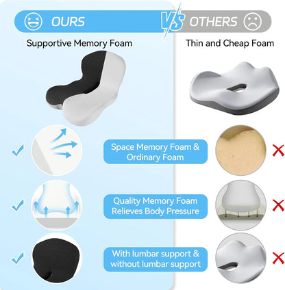 LumbarLux™ Memory Foam Pillow